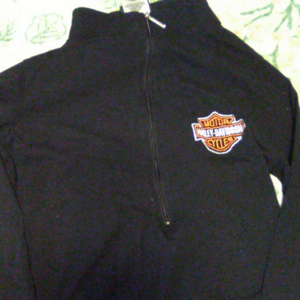 Harley Davidson Zip Mock Turtleneck